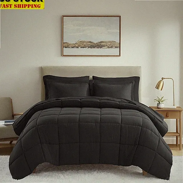 7 Piece Down Alternative Comforter Set Bed in a Bag All Season Bedding Set New