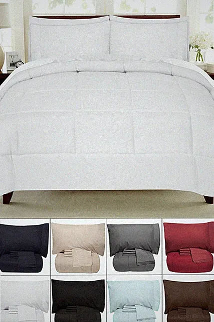 Bed-In-A-Bag Down Alternative Comforter & Sheet Set