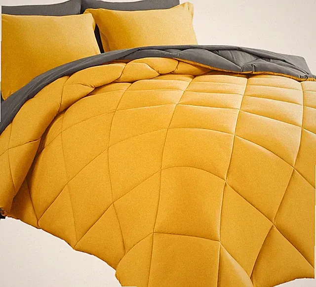 Bed in a Bag Full Reversible Comforter Sets 7pcs All Season Down