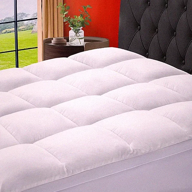 Extra Thick Queen Mattress Topper with Deep Pockets & Soft Down Alternative