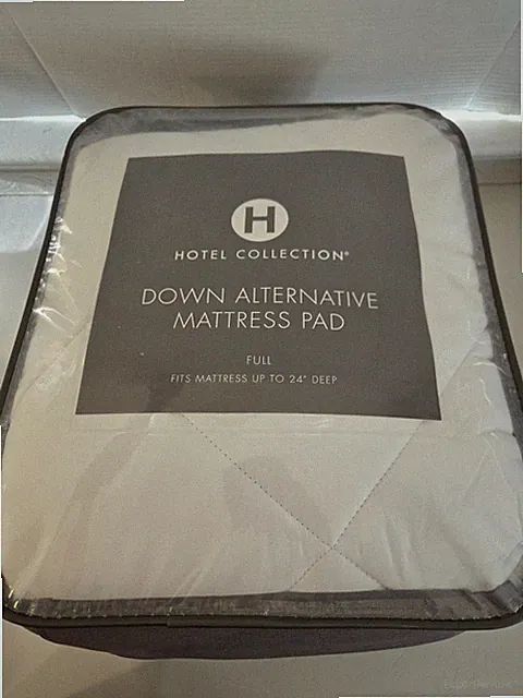 Hotel Collection Mattress Pad Down Alternative Deep Pocket Full Size