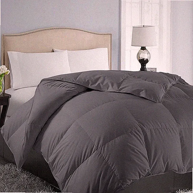 Oversized Queen Down Alternative Comforter - Quilted Duvet Insert for All Sea...