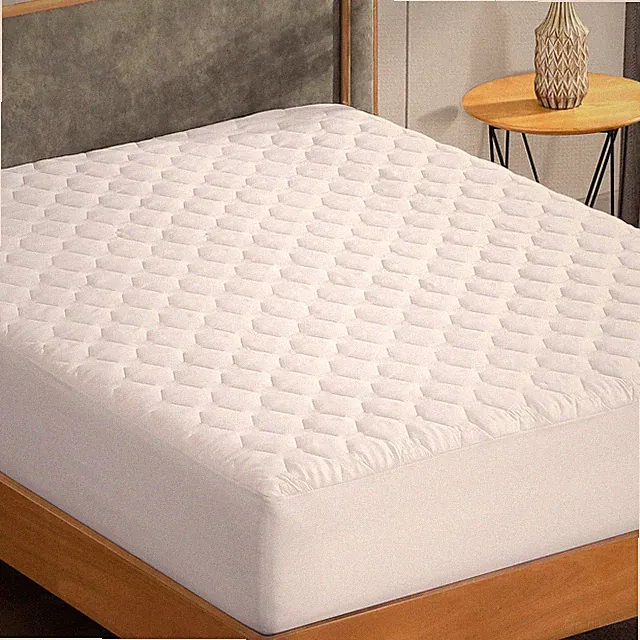 The Grand Down Alternative Fitted Mattress Pad Cover– White