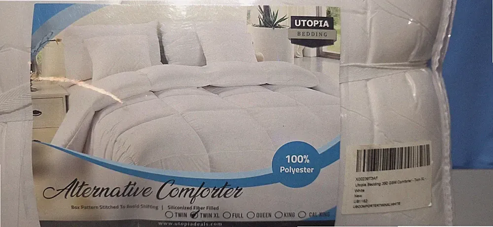 Utopia Bedding 350 GSM Down Alternative Comforter - Twin XL White - NEW Sealed