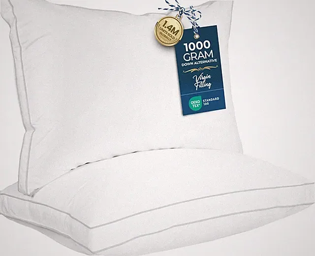 Utopia Bedding Bed Pillows for Sleeping Queen Size (White), Set of 2, Soft &...