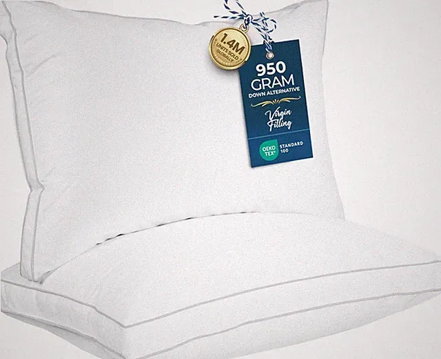 Utopia Bedding Bed Pillows for Sleeping Standard Size (White), Set of 2, Soft...