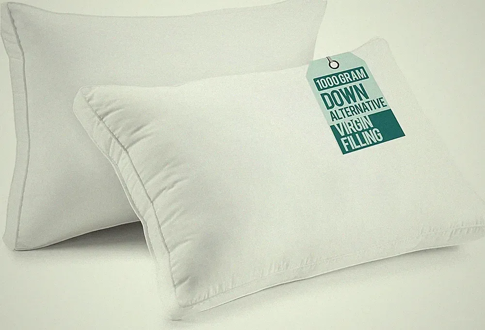 Utopia Bedding Down Alternative Bed Pillows for Sleeping Queen Size (White), Set